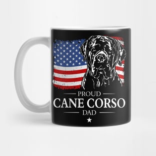 Proud Cane Corso Dad American Flag patriotic gift dog Mug